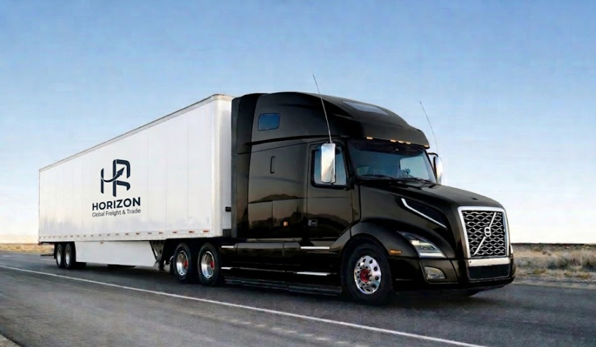 Camión Horizon Global Freight & Trade en carretera